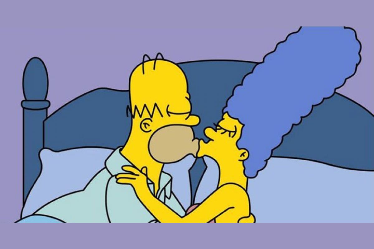Мардж и гомер поцелуй