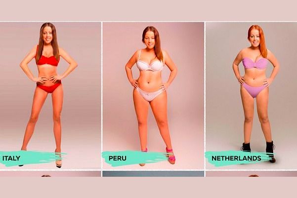 This Is What The Ideal Body Looks Like In 18 Different Countries