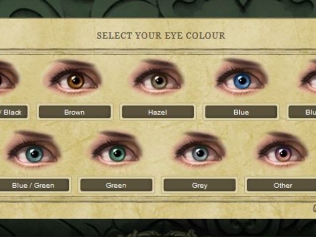 Let's get the obvious questions out of the way. What color are your eyes?