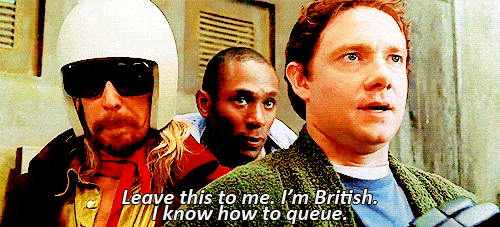 You're in a queue and someone pushes in front of you. What do you do?