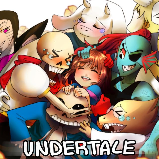 x sans toriel mettaton undyne papyrus frisk/chara flowey/asriel