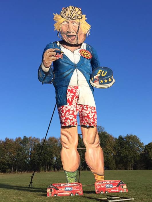 Boris Johnson Effigy To Go Up In Flames On Bonfire Night In Edenbridge Offbeat News Sky News