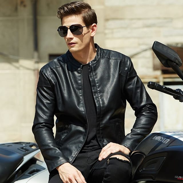 Black leather jackets