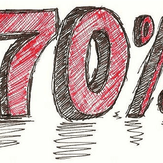 70%