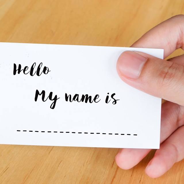 Say your name