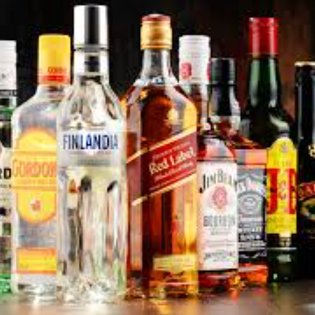 Anything containing alcohol