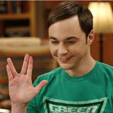 Sheldon, te gusta hablar, comer y soñar ciencia