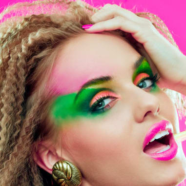 Colourful eyeshadow