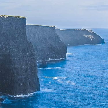 The edge of a cliff