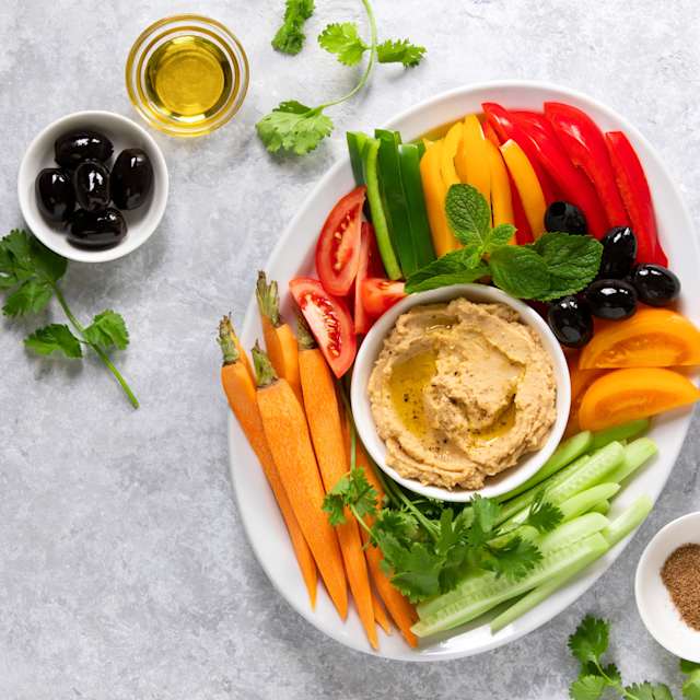 Hummus and Veggies