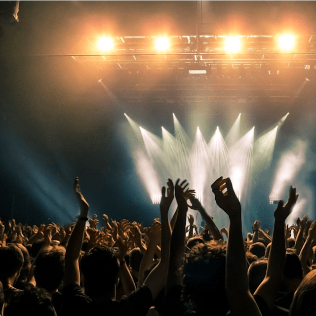 At a gig
