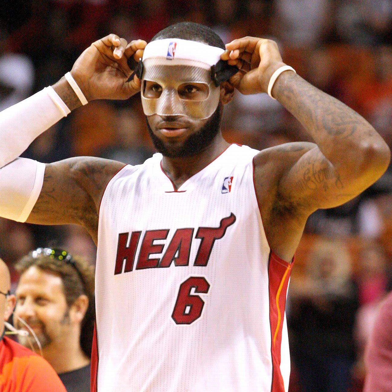 History of NBA players in masks and face guards