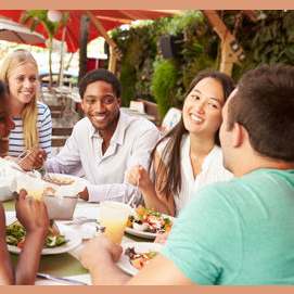 Dinner with friends
