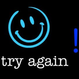 try, try, try again