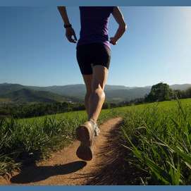 Brisk walking and running in nature