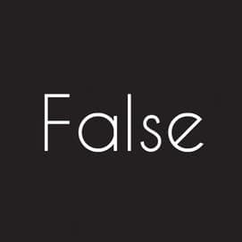 False 