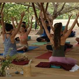 Participating in a meditation retreat