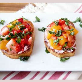 Homemade bruschetta
