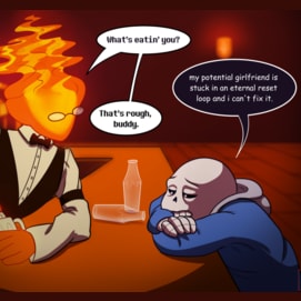 Ask them if they want to come to Grillby's with you