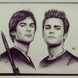 Damon and Stefan