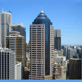 In the city