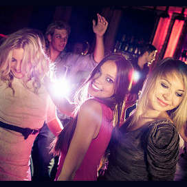 At a bar or nightclub