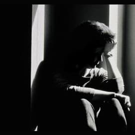 Cry in a dark room.