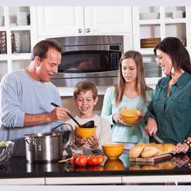 He's all about cooking! 