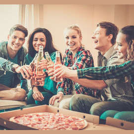 Hanging with friends and family