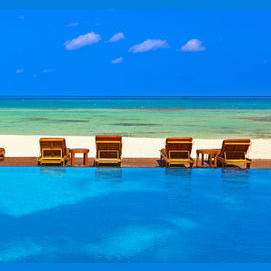 A sunlounger