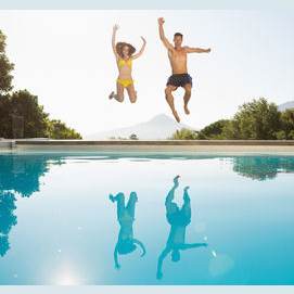 Jump straight into the pool