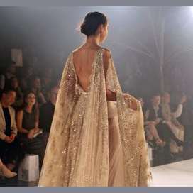A GOLD LOVELY DRESS