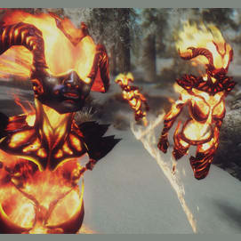 Summon a group of atronachs to fight for me!