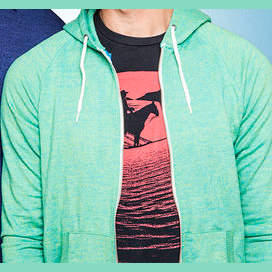 Jacket and t-shirt