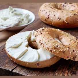 Bagel and cream cheese