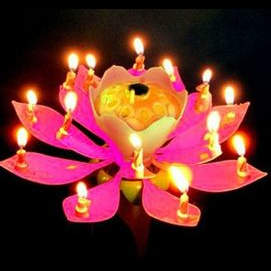 Flower candle