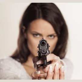 Choose a gun and shoot if the opponent comes after you