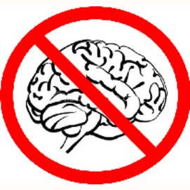 No brain