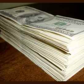A stack of money 