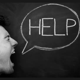 You scream for help