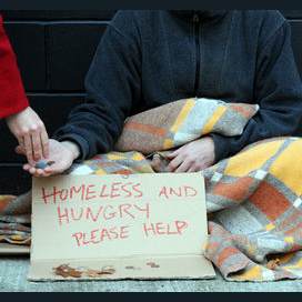 Give him all of your money and walk home