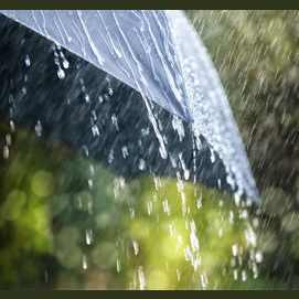 The sound of rainfall