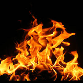 Falling into fire.