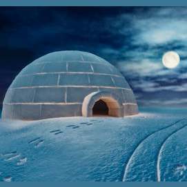 An igloo 