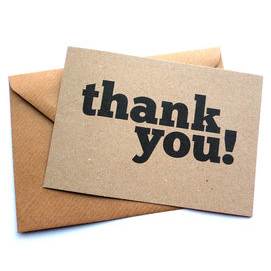 A box of thank you notes (because they forget to say thank you!)
