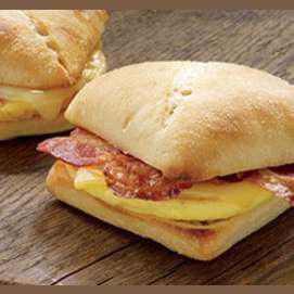 Bacon, egg, and gouda sandwich!