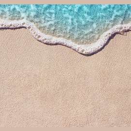 Lying on the beach and watching the waves