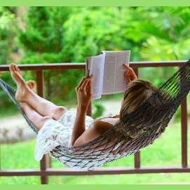 Reading a novel