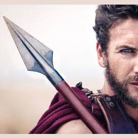 With my spear