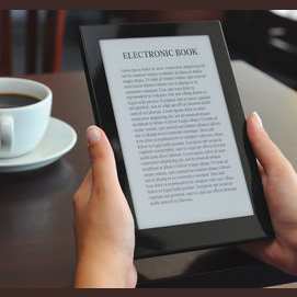 A kindle or e-reader of some kind
